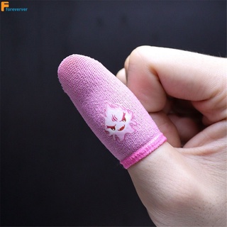 2 pcs gaming finger cots, sweat proof professional gaming touch screen breathable Gaming Luminous Finger Sleeve