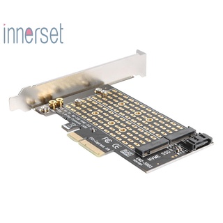 M.2 Nvme To Pcie อะแดปเตอร์ M+B คีย์ Ssd To Pci-E 3.0 X4 Sata การ์ดขยาย