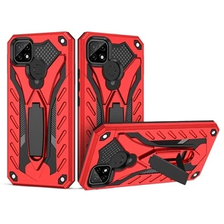 ส่งจากไทย เคสเรียวมี Case Realme Note50 C35 C21Y C25 C21 C12 9i C11 C3 Realme 6 กันกระแทก เคสหุ่นยนต์ ไฮบริด มีขาตั้ง