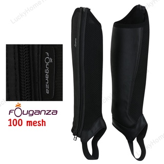 ฮาล์ฟ-แชปส์ขี่ม้าสำหรับผู้ใหญ่รุ่น 100 Mesh สีดำ FOUGANZA 100 MESH ADULT HORSE RIDING HALF CHAPS