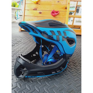 หมวกกันน็อก ซิกน่า เต็มใบแบบถอดได้ NEW-FullFace Helmet TT-32 สีน้ำเงินดำ