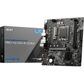 MSI PRO H610M-S DDR4 / DDR 5 M.2 Supports 12th 13th Gen Intel® Core™