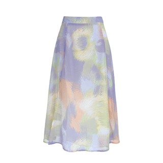 CALLA CREATIV กระโปรงยาวผ่าข้าง สีม่วง Laurie Skirt - Purple (Calla Iris)