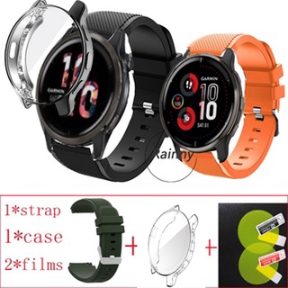 【ready ship】สาย garmin venu 2 plus ฟิล์มเคสนาฬิกา PC แบบเต็ม สําหรับ garmin venu 2 case smartwatch watch strap