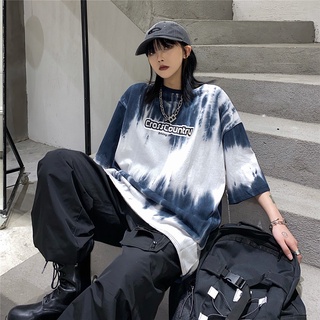 เสื้อยืดแฟชั่นโอเวอร์ไซส์ เสื้อ oversize เสื้อมัดย้อม LK006