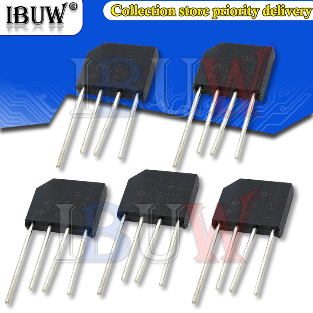 5PCS GBL406 GBU406 GBU606 KBL06 KBL10 KBL606 ZIP Rectifier Bridge