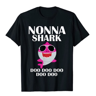 ขายดี!เสื้อยืดผ้าฝ้าย พิมพ์ลายการ์ตูน Nonna Shark Doo Doo วันแม่ คริสต์มาส สําหรับผู้ใหญ่ Q9EOS-5XL