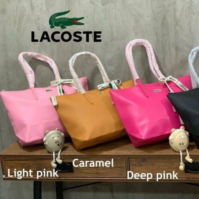 Lacoste Large Zip Tote Bag Long Handle 
กระเป๋าถือและสะพายไหล่ขนาดกว้าง