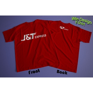 เสื้อยืด J&amp;T EXPRESS ผ้าคอตตอน100% ผ้าหนานุ่ม