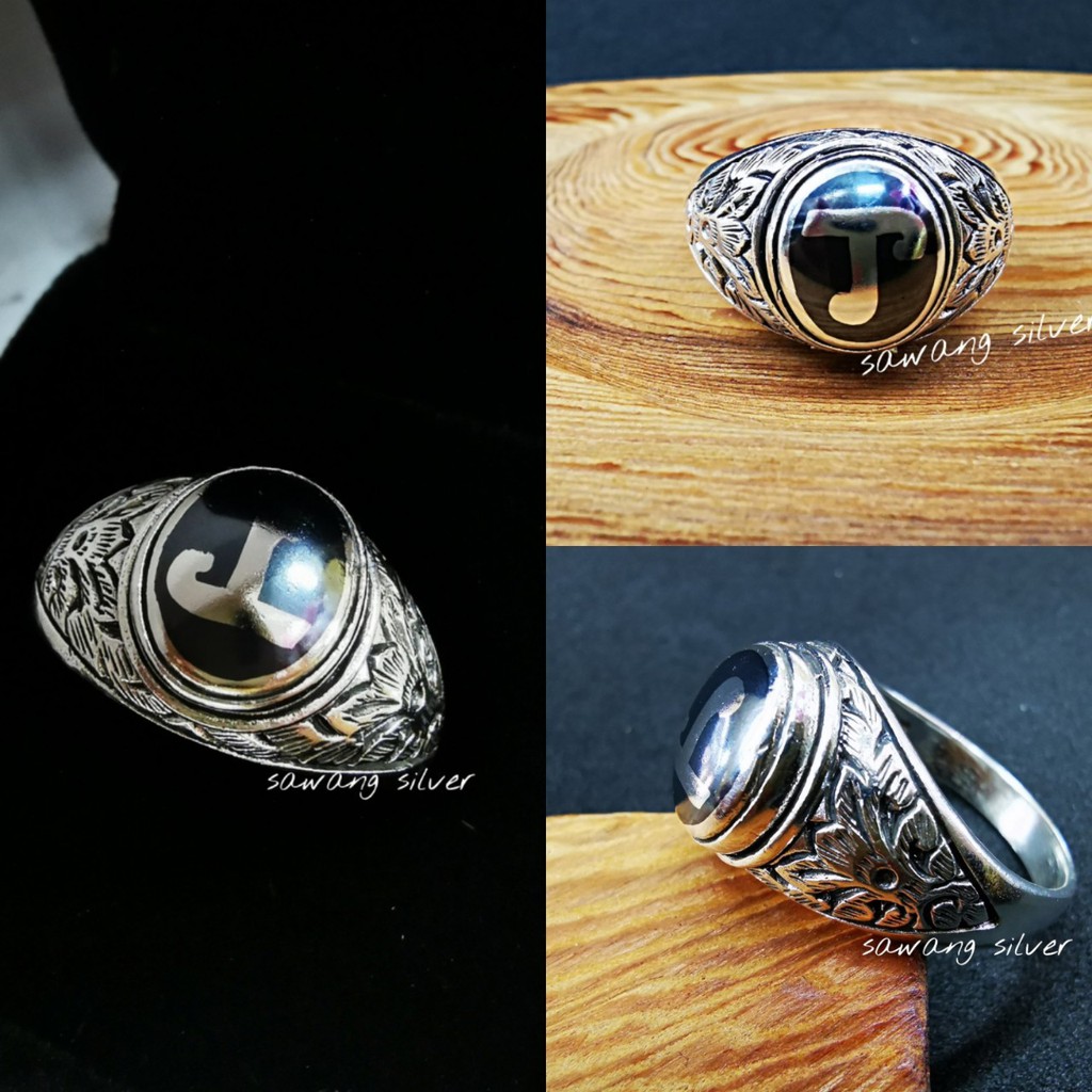ส่งฟรี แหวนนะโมเงินแท้ ลงยาถม แหวนHandmade ดุนลายไทยด้านข้าง ผ่านพิธีปลุกเสกแล้ว รับประกัน แท้100%