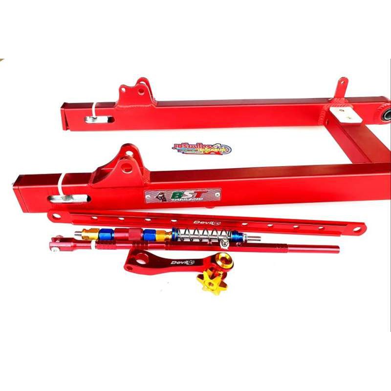 สวิงอาร์มยืด2นิ้ว พร้อมชุดใส่ ก้านเบรคหลัง+ยืดฝาดรัมยืด+มือลิง เวพ110i ดรีมซุปเปอร์คัพ เวพ100s05 สีแ