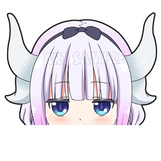 Dragon maid Kanna สติ๊กเกอร์ 2 ชิ้น สติกเกอร์ Tohru Kobayashi-san Chi no Maid Dragon คันนะ Animeสติ๊กเกอร์