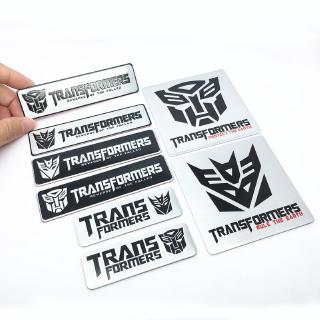 Car styling 3D Aluminum alloy Transformers logo car stickers Emblem Badge Car Styling Auto Decals Creative Auto Accessories