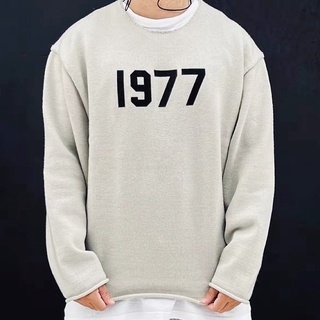 Fear OF GOD เสื้อกันหนาว ผ้าถัก ปักลาย ทรงหลวม 1977fog