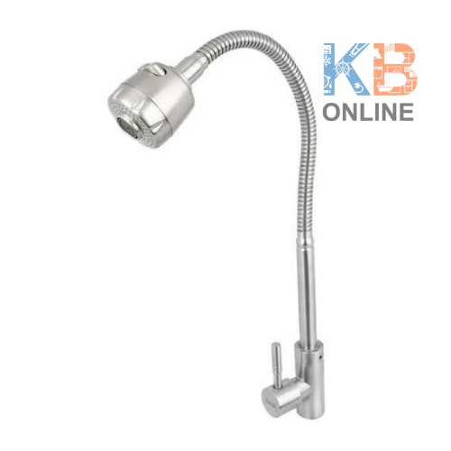 ก๊อกซิงค์เคาน์เตอร์ สแตนเลส งวงดัดได้ | RASLAND Sink Faucet Single (Chrome) RA 4887889 RASLAND