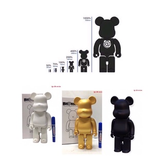 สะสมค่ะ❗️ฟิกเกอร์ Bearbrick 400 % สีพื้น 3 สี = ความสูงประมาณ 28cm ของเล่นสําหรับเด็ก