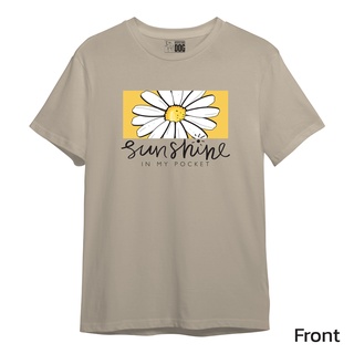 Barking Dog  เสื้อยืดแขนสั้น Gildan Premium สกรีน DTG ลาย Daisy sunshine