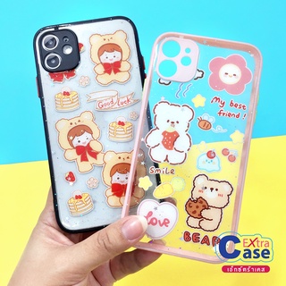 SAMSUNG A12 A13(5G) A22(5G) A23(5G) A33(5G) A52(5G)  เคสมือถือ TPU ขอบสีกันกล้อง กากเพชรกริตเตอร์ลายการ์ตูน