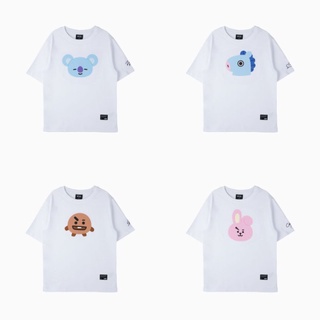 เสื้อยืดผ้าฝ้าย พิมพ์ลาย BT21 COMBED 30S TUMBLR CHIMMY TATA COOKI SOOKI สําหรับผู้หญิง