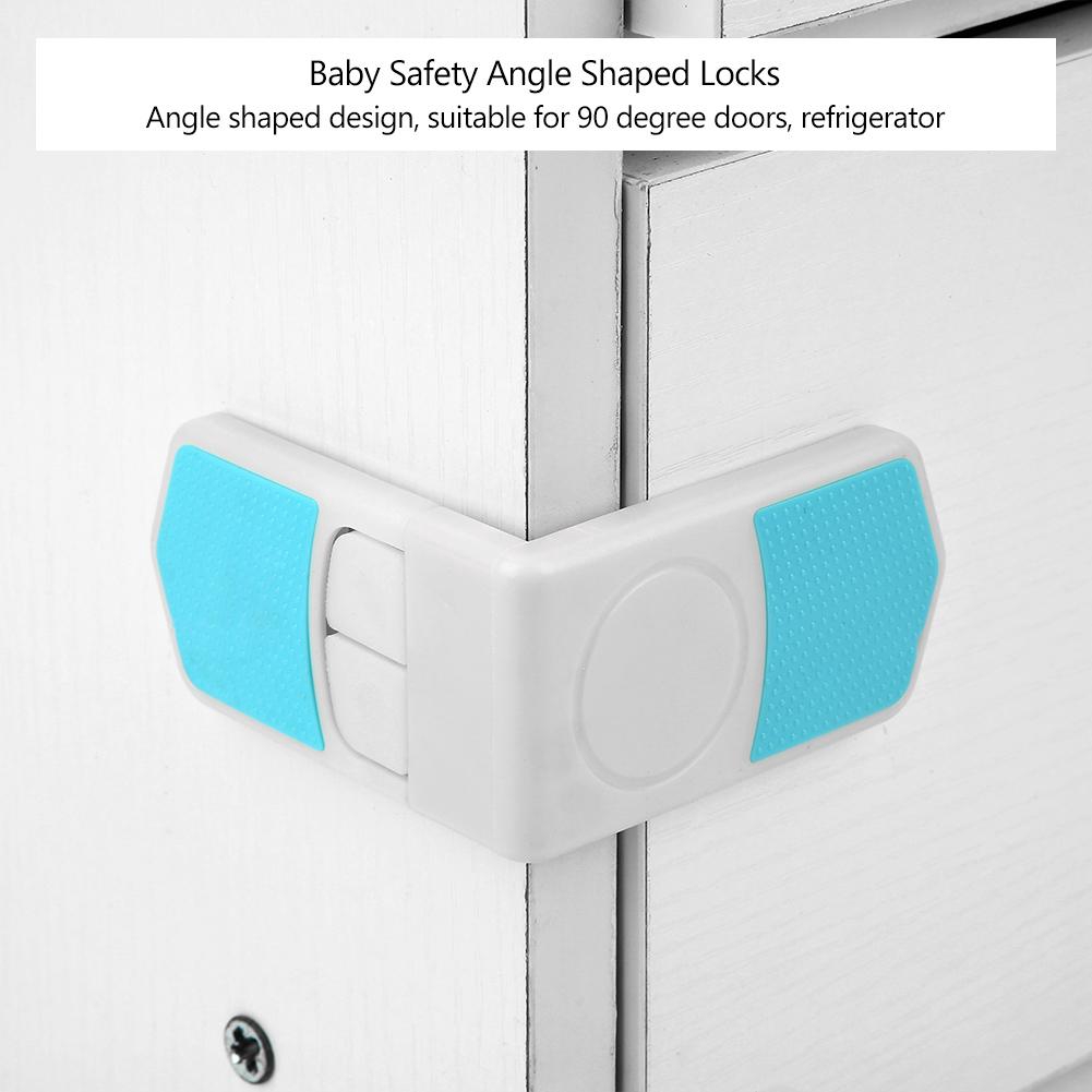 6pcs Baby Safety Lock Plastic Adhesive Cabinet Box Cupboard Drawer
