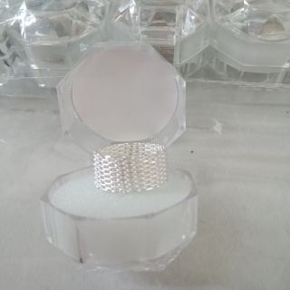 แหวนถัก ยืดขยายได้ silver925 ขนาดฟรีไซส์สวยเก๋