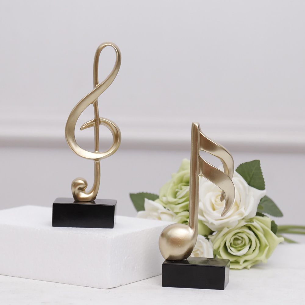3pcs Music Note Decor Musical Note Figurines Tabletop Musical