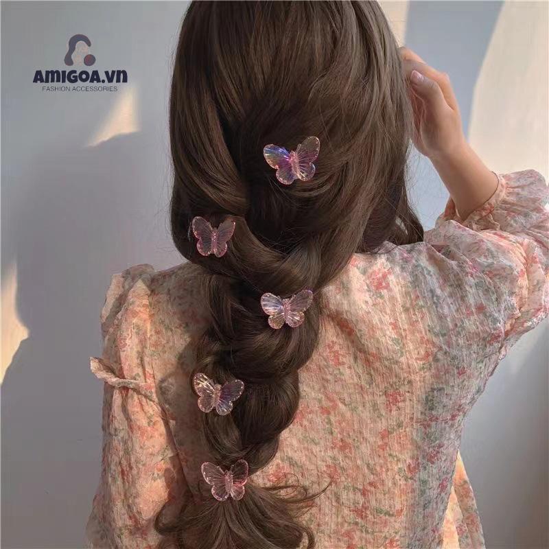 🔥🔥🔥บติดผม รูปผีเสื้อนางเงือก แฟชั่นสวยงาม