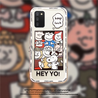 เคสโทรศัพท์ Ready Stock Phone Case Samsung Galaxy A03S A52S A22 A32 A42 A52 4G 5G A72 A12 A02 A02S 2021 NEW Cartoon Snoopy Family Transparent Casing TPU Soft Protective Cover เคส