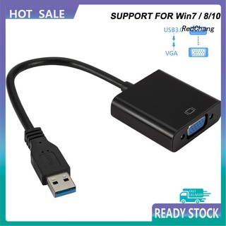 -SPQ- อะแดปเตอร์แปลงการ์ดจอภายนอก USB 3.0 เป็น 1080P VGA สําหรับ Win7 8 10