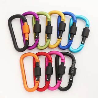 ☀️พร้อมส่ง☀️CBN02 คาราบิเนอร์  Carabiner D ตะขอเกี่ยว