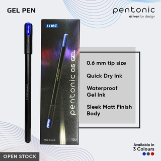 ปากกาลูกลื่น Linc Pentonic 0.6 mm สีสวยสุขุม น่าพกพา คุณภาพแพงเกินราคา ยอดนิยมจากอินเดีย