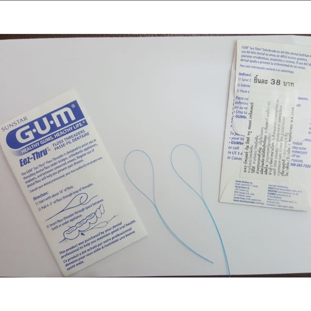 ตัวนำไหมขัดฟัน ตัวนำร่องไหมขัดฟัน Floss Threader