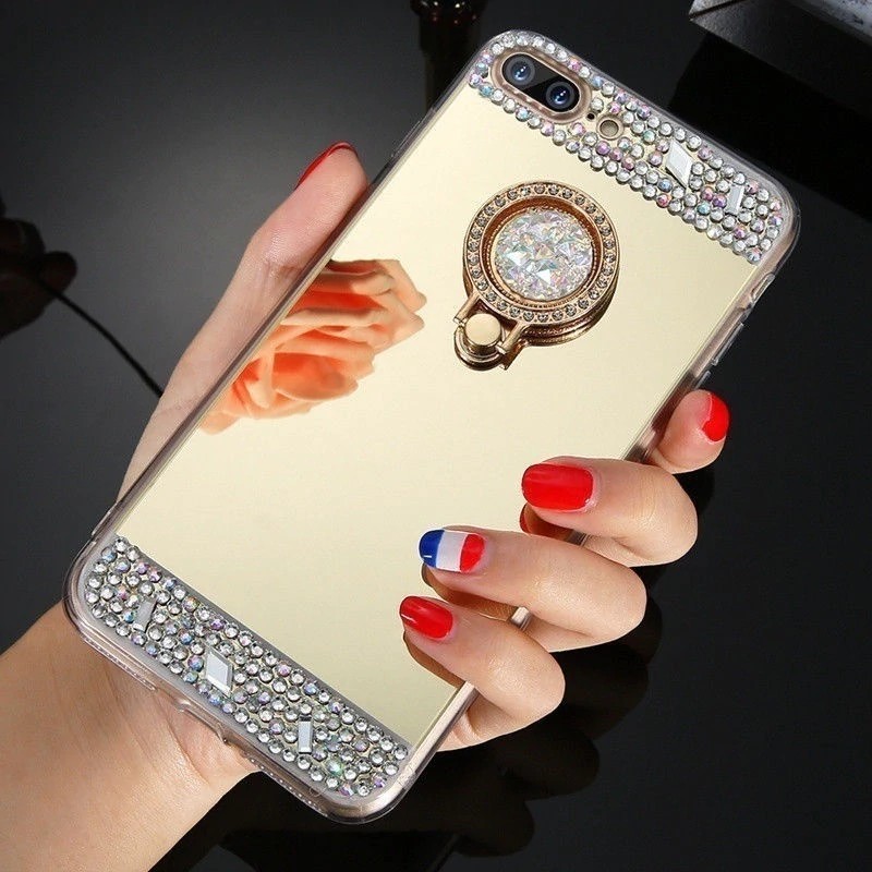 เคสไอโฟน  Gold Mirror iPhone 5 5G 5S SE On 7 8 Plus 6 S X 10