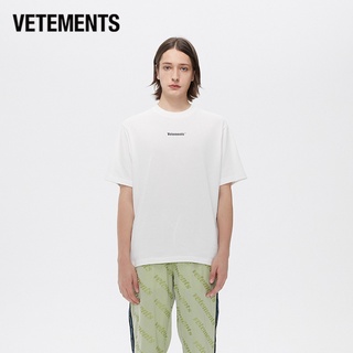 Vetements ใหม่ เสื้อยืดลําลอง ผ้าฝ้าย แขนสั้น พิมพ์ลาย สไตล์คลาสสิก แฟชั่นฤดูร้อน สําหรับคู่รัก