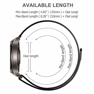 สายนาฬิกาข้อมือ สเตนเลส แม่เหล็ก 14 16 18 20 22 24 มม. สําหรับ Galaxy Watch 4 classic 46 มม. 42 มม. Active 2 Gear S3