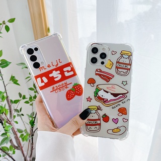 สำหรับ เคส oppo A17 A17K Reno 8T A78 8 8Z 5G A76 Reno7 7Z 5G A95 Reno6 6Z A16 A74 5G A54 A74 4G A94 A15s Reno 5 5G Reno 4Z(5G) A15 A93 Reno 4 A52 A92 A12 A3s A12E A5s A7 F7 F9 A5 2020 A9 2020 A31 2020 Reno 3 A91 K3 K5 เคสใส TPU กันกระแทก ลายการ์ตู