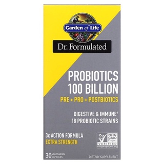 New 🇺🇸 Garden of Life, Probiotics, 100 Billion, 30 Vegetarian Capsules