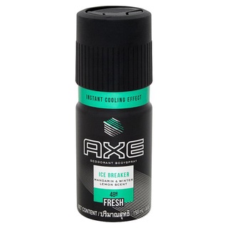 🔥สินค้าขายดี!! แอ๊กซ์ ไอซ์ เบรคเกอร์ สเปรย์น้ำหอมระงับกลิ่นกาย 150มล. Axe Ice Breaker Deodorant Body Spray 150ml