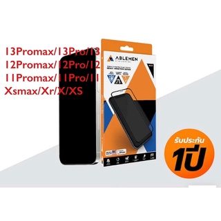 Ablemen กระจกกันจอแตกแบบเต็มจอ ประกัน 1 ปี 13Promax, 13Pro, 13,12Promax, 12pro,12, 11promax, 11pro, 11, xsmax, xr, x, xs