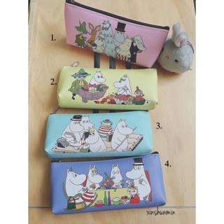 กระเป๋าใส่ปากกาดินสอเครื่องเขียน หนัง pu  moomin