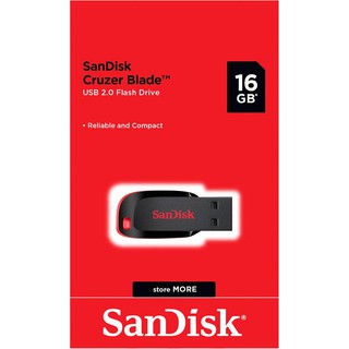 SanDisk CRUZER BLADE USB แฟลชไดร์ฟ 16GB Black, USB2.0 (SDCZ50-016G-B35) #2