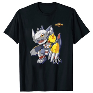 เสื้อยืดผ้าฝ้ายพรีเมี่ยม เสื้อยืด พิมพ์ลาย Wargreymon Digimon