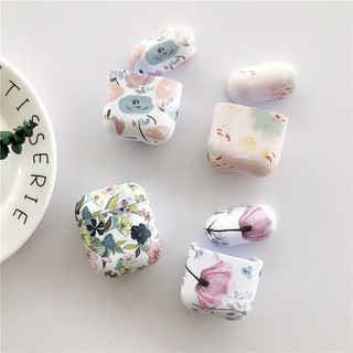 เคสหูฟังบลูทูธไร้สาย ลายดอกไม้ กันกระแทก สําหรับ Apple airpods 1 2 3 pro