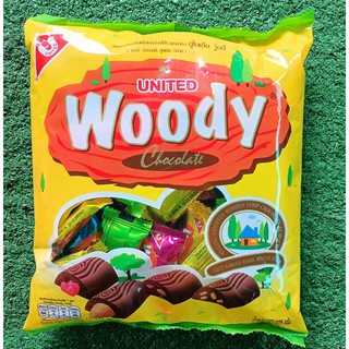 WOODY CHOCOLATE วู้ดดี้ ช็อกโกแลตสอดไส้รวมรส จำนวน 50เม็ด ยูไนเต็ด UNITED