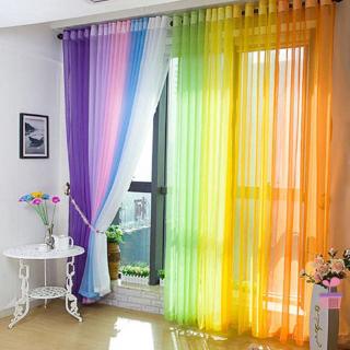 ผ้าม่านลายดอกไม้ใบไม้ tulle valances สําหรับตกแต่งบ้าน