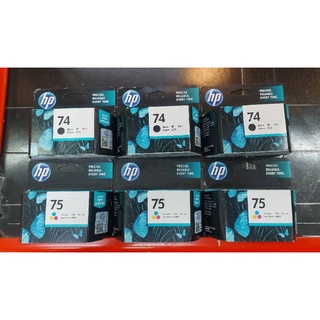 HP 74 ดำ CB335WA / Hp 75 รวมสี (CB337WA) Deskjet D4260/ D4360,C4280/ C4345/ C4380/ C4480/ C4580/ C4599/ C5280