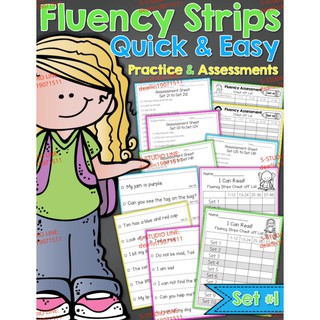 Fluency Strips™ Set 1 - Quick and Easy Practice and Assessmentการเรียนไวยากรณ์ภาษอังกฤษ-อเมริกาการฝึกอ่านภาษาอังกฤษ