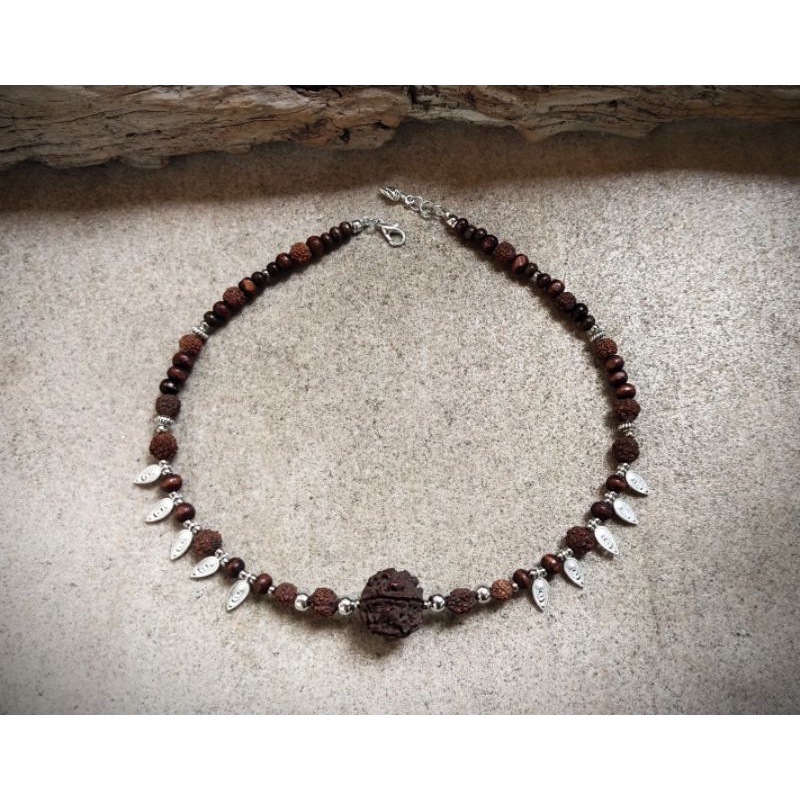 Rudraksha necklace, Tribal style choker, น้ำตาพระศิวะ