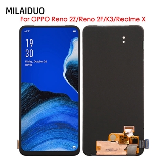 Oled / TFT LCD สําหรับ OPPO RENO 2F 2Z K3 REALME X LCD หน้าจอ + หน้าจอสัมผัสประกอบ