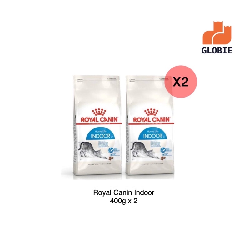 อาหารแมว Royal Canin indoor ขนาด 400 กรัม x 2 Royal Canin indoor Dry